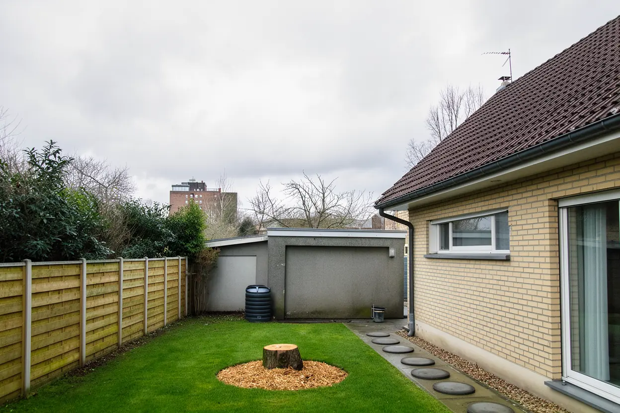 Jardin sécurisé après abattage à Marcq-en-Barœul